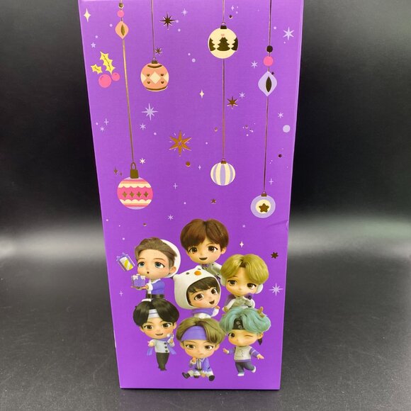 BTS V Plush Doll Tiny Tan Kpop Fortune Box Purple Holiday 2020 Ver. New - Picture 5 of 10